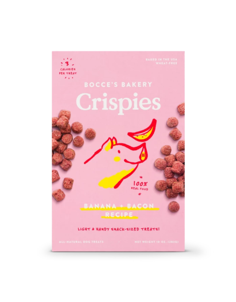 Picture of Bocces Bakery 24500786 10 oz Dog Crispies Banana & Bacon