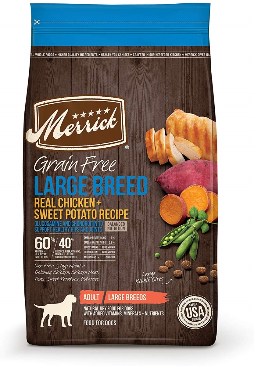 Picture of Merrick 61038586 22 lbs Grain Free Large Breed Dry Dog Food Recipes