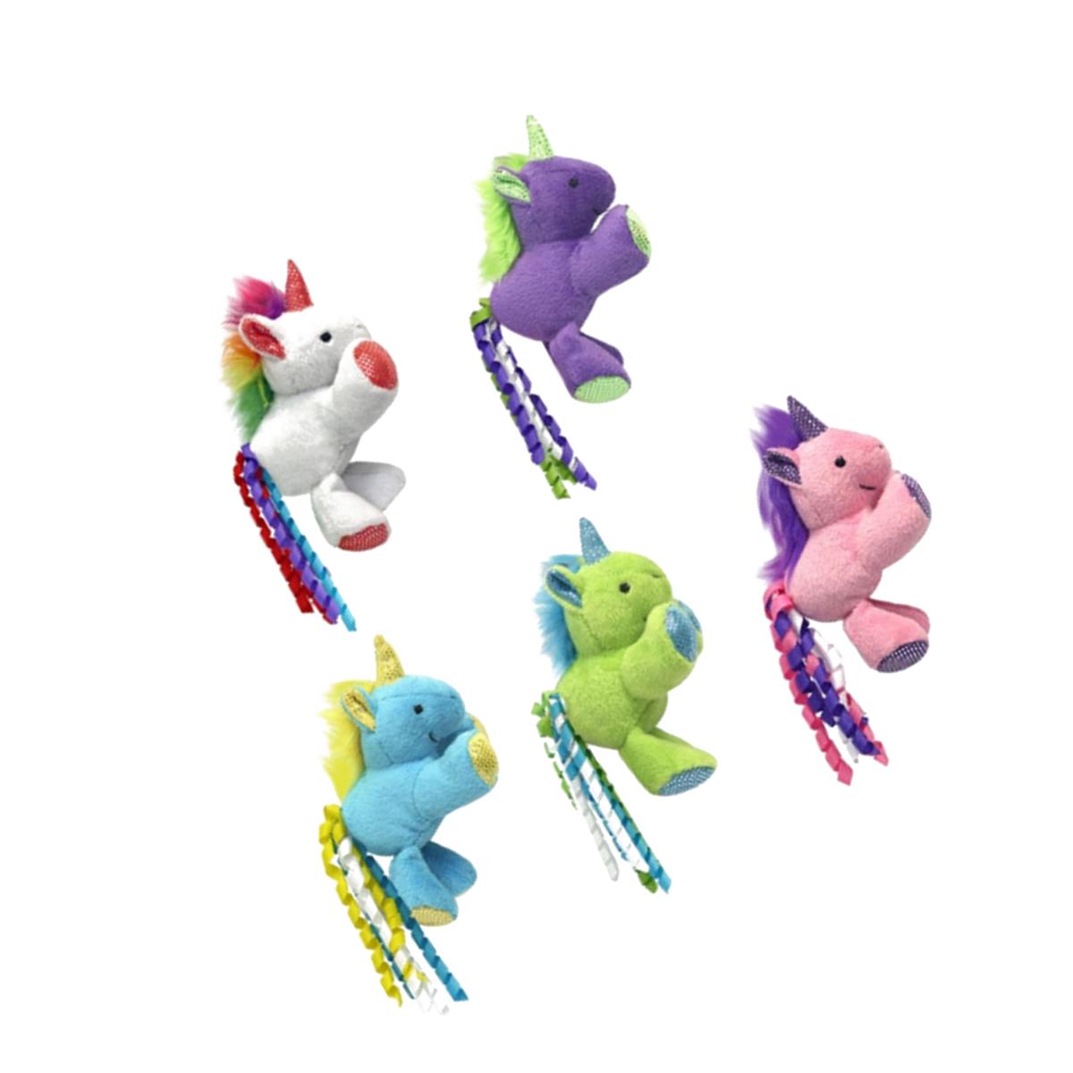 Picture of Multipet 60020642 3 in. Unicorn with Catnip Cat Toy