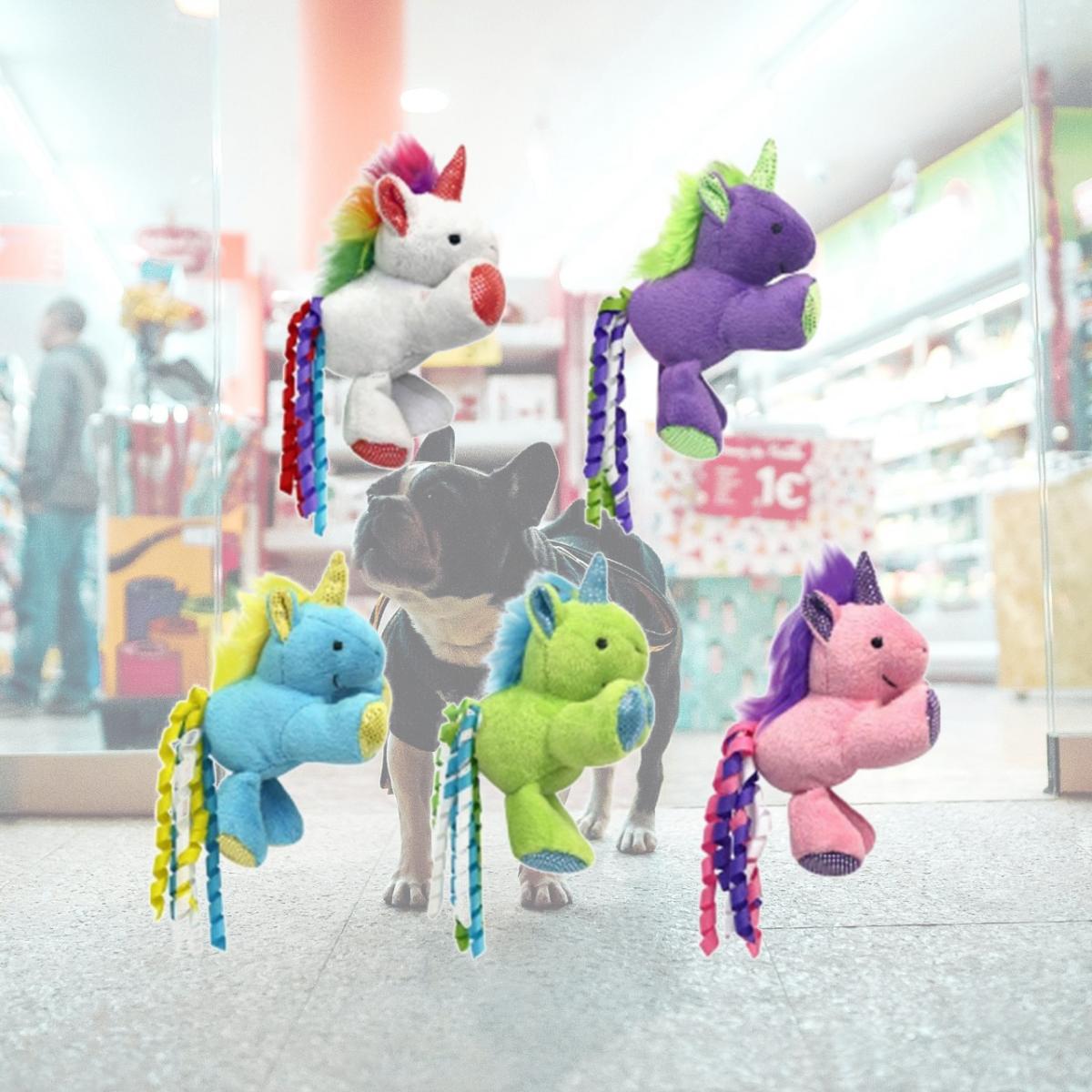 Picture of Multipet 60020642 3 in. Unicorn with Catnip Cat Toy
