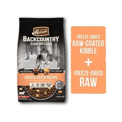Picture of Merrick 61037051 20 lbs Backcountry Grain Free Freeze Dried Pacific Catch Recipe Dry Dog Food