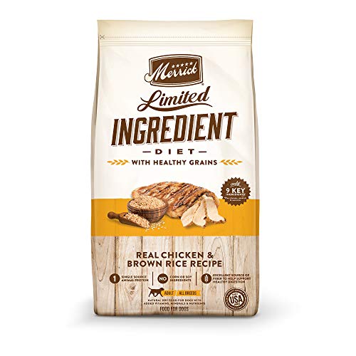 Picture of Merrick 61039089 22 lbs Limited Ingredient Diet Chicken & Brown Rice Recipe Dry Dog Food