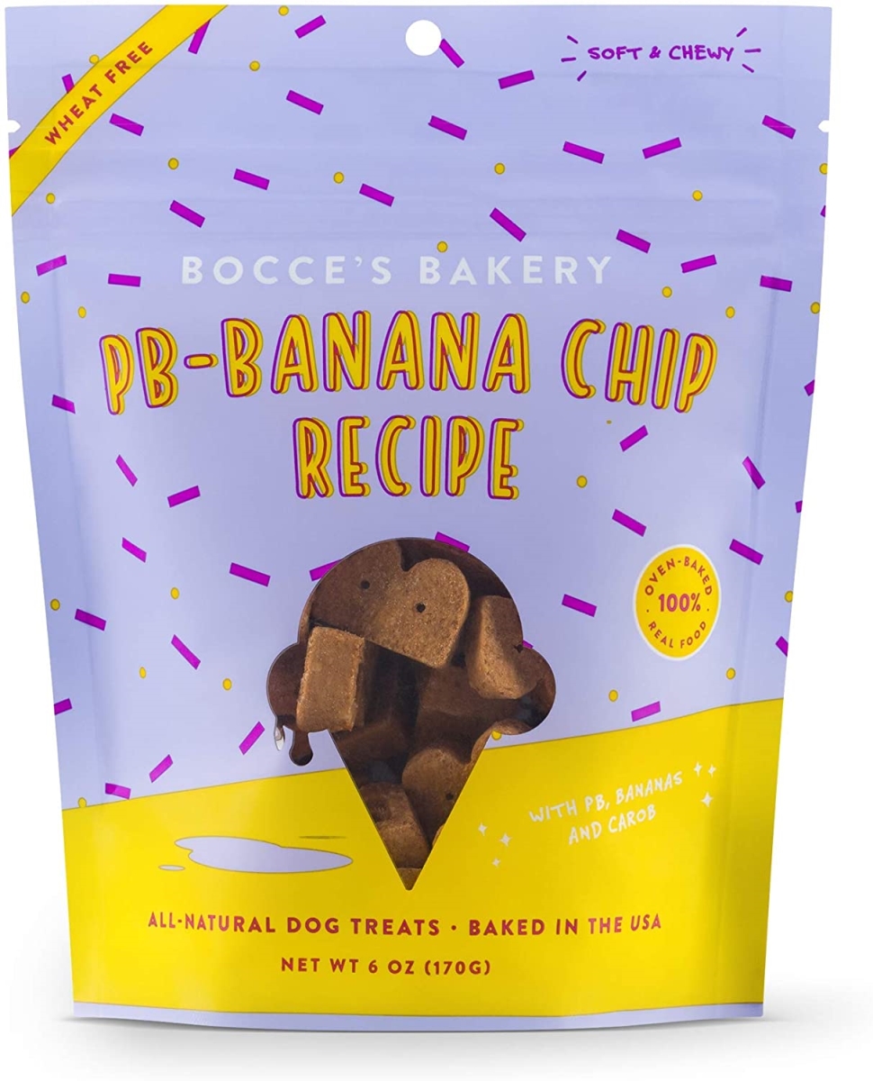 Picture of Bocces 24507732 6 oz Soft Chewy Peanut Butter Banana Chip for Dog