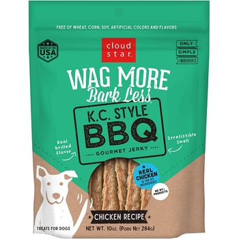 Picture of Wag More 25019123 10 oz Bark Less Jerky BBQ Grilled Chicken Treat