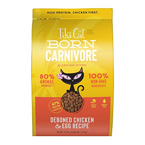Picture of Tiki Pet 25147013 2.8 lbs Born Carnivore Chicken & Egg Dry Food for Cat