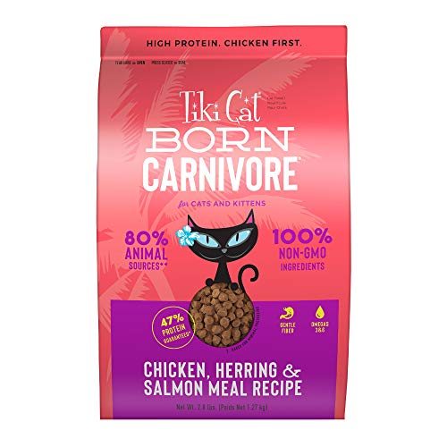 Picture of Tiki Pet 25147021 2.8 lbs Born Carnivore Chicken & Herring Dry Food for Cat