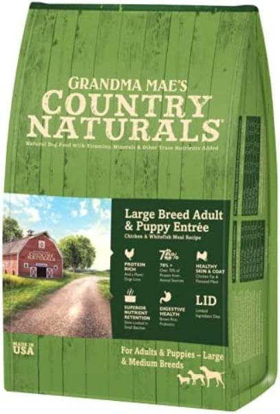 Picture of Grandma Mae 46000745 4 lbs Country Naturals Large Breed Adult & Puppy Entree Dry Dog Food