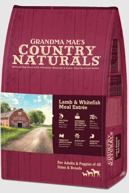 Picture of Grandma Mae 46000747 4 lbs Country Naturals Lamb & Whitefish Meal Dry Dog Food