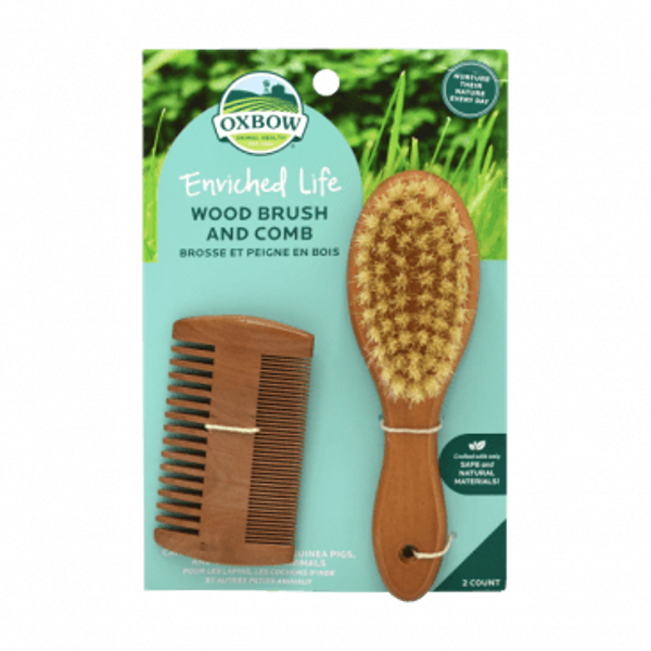 Picture of Oxbow 73296641 Wood Brush & Comb for Small Animals