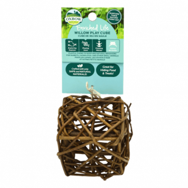 Picture of Oxbow 73296673 Willow Play Cube for Small Animals