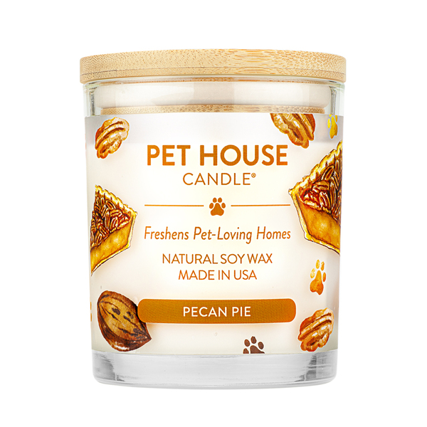 Picture of Pet House 74639555 9 oz Candle Natural Soy Wax Pecan Pie - Large