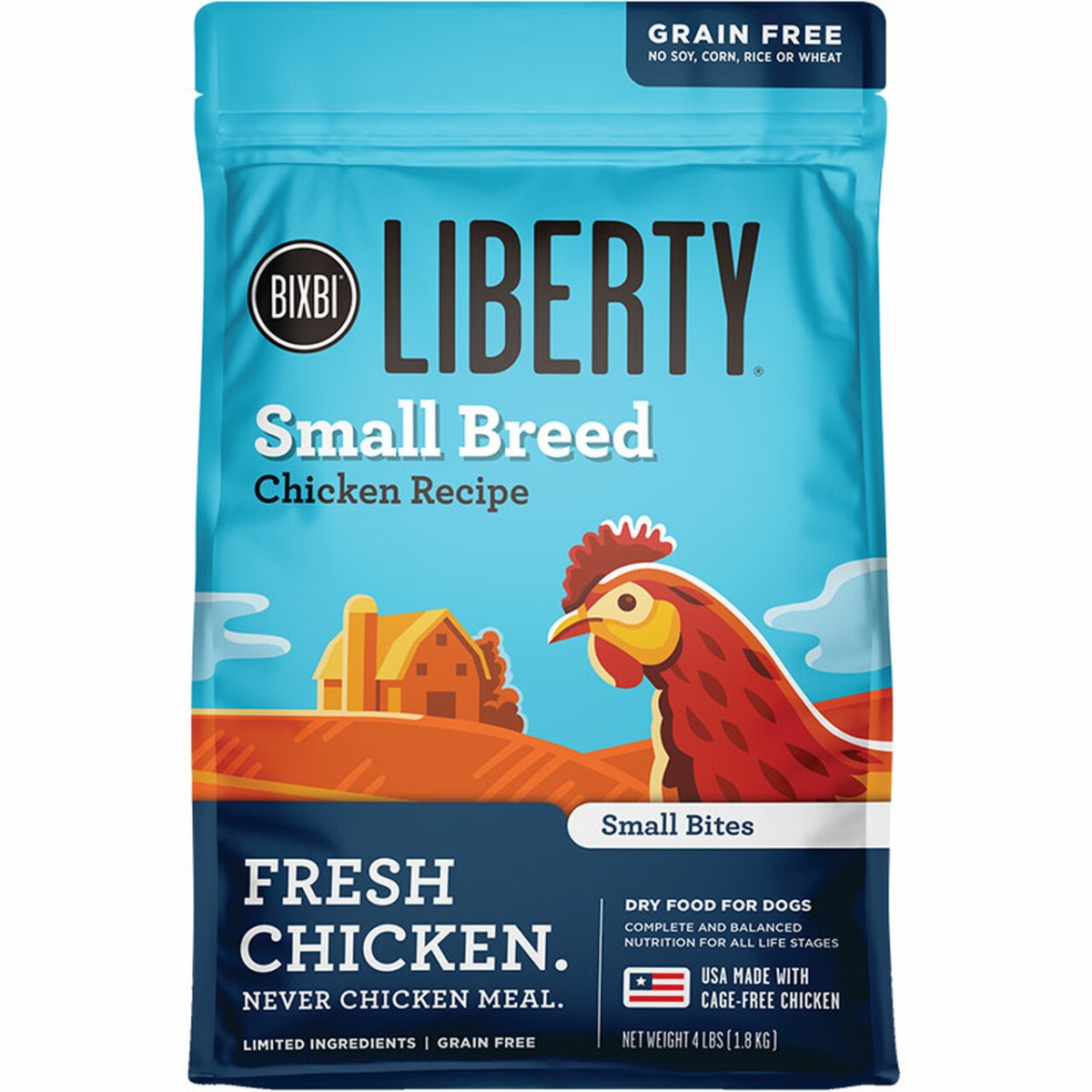 Picture of Bixbi 67700570 11 lbs Liberty Grain Free Small Breed Chicken Dog Food