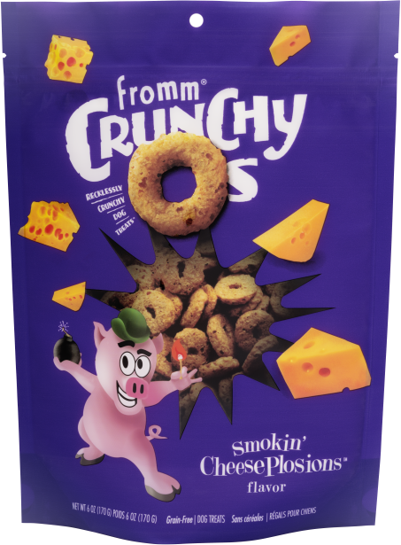 Picture of Fromm 40512155 26 oz Smoking CheesePlosions Crunchy Os Dog Treats