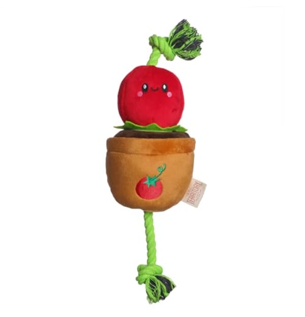 Picture of Territory 88418002 15 in. Tomato Treat-&-Tug Dog Toy