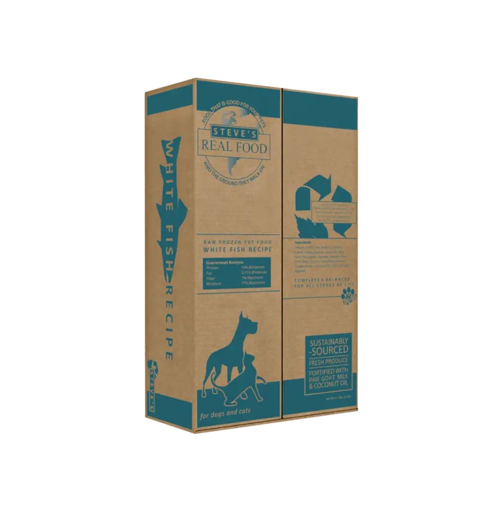 Picture of Steves Real Food 84514208 13.5 lbs Dog & Cat Patties - Whitefish