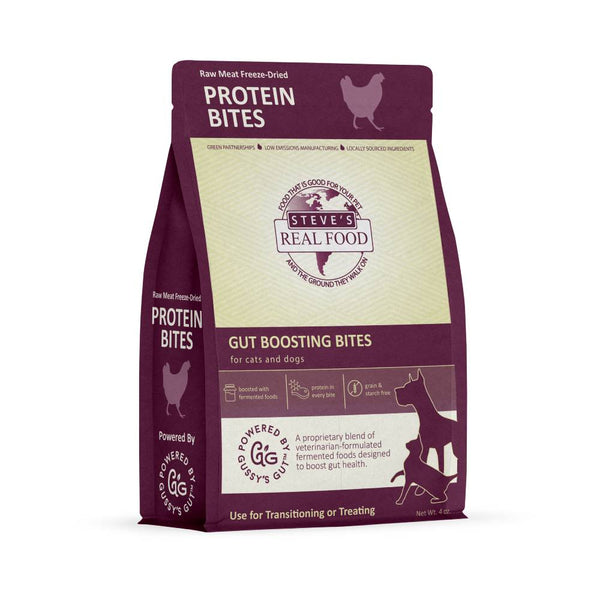 Picture of Steves Real Food 84519100 4 oz Cats & Dogs Treat Raw Meat Freeze Dried Chicken Protein Bites