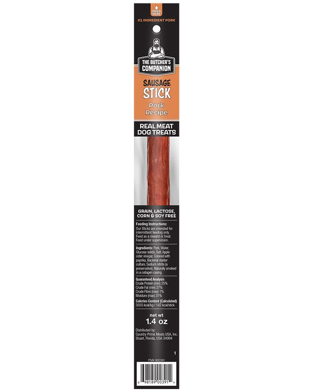 Picture of The Butchers Companion 23400391 25 Piece Pork Sausage Sticks Treats for Dogs