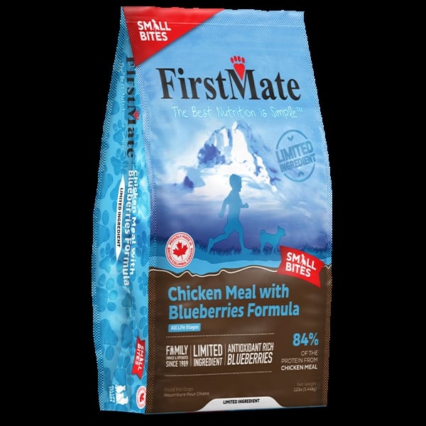 Picture of Firstmate 40310205 12 lbs First Mate LID GF Chicken Blueberries Small Bites Dog Food