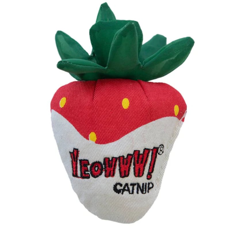 Picture of Yeowww Catnip 96500135 Catnip Strawberries White Chocolate Cat Toy