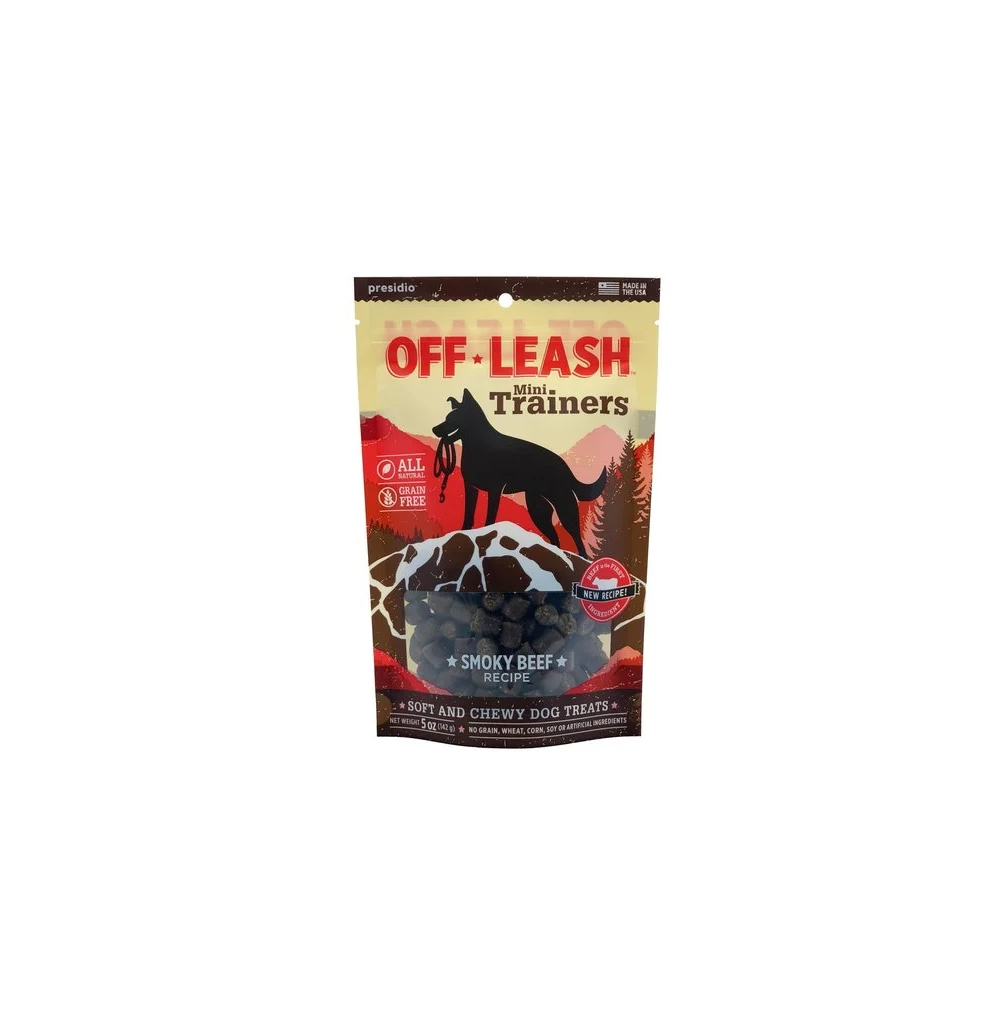 Picture of Presidio Natural 30200680 5 oz Off Leash Dog Training Treats - Smokey Beef