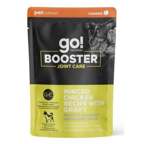 Picture of Petcurean 77100480 2.8 oz Go Booster Joint Care Minced Chicken Dog Food with Gravy