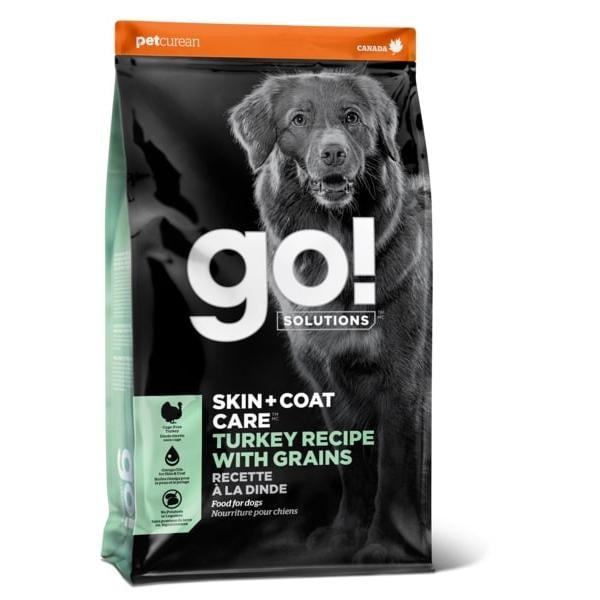 Picture of Petcurean 77100498 Go Skin & Coat Care Turkey Recipe Grains Dry Dog Food - 3.5 lbs