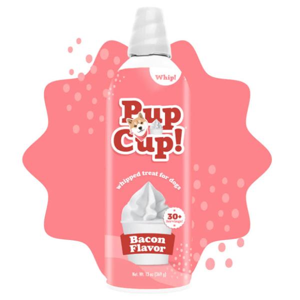 Picture of Pup Cup 77202411 13 oz Whipped Treat for Dogs&#44; Bacon