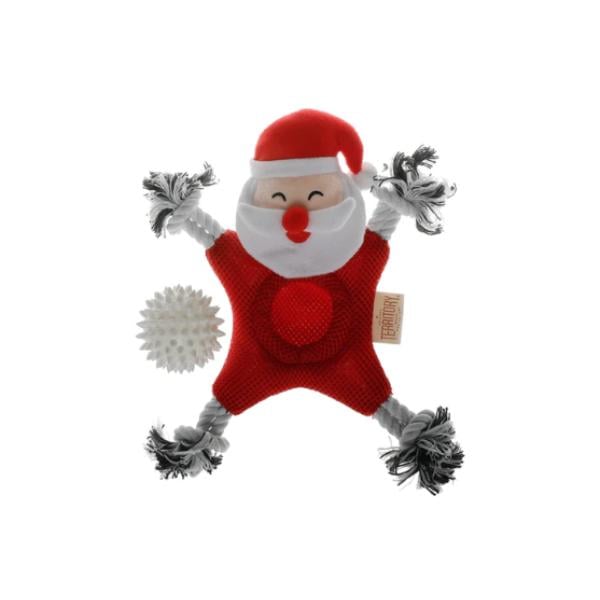 Picture of Territory 88417852 2-in-1 Mesh Santa Dog Toy - Medium