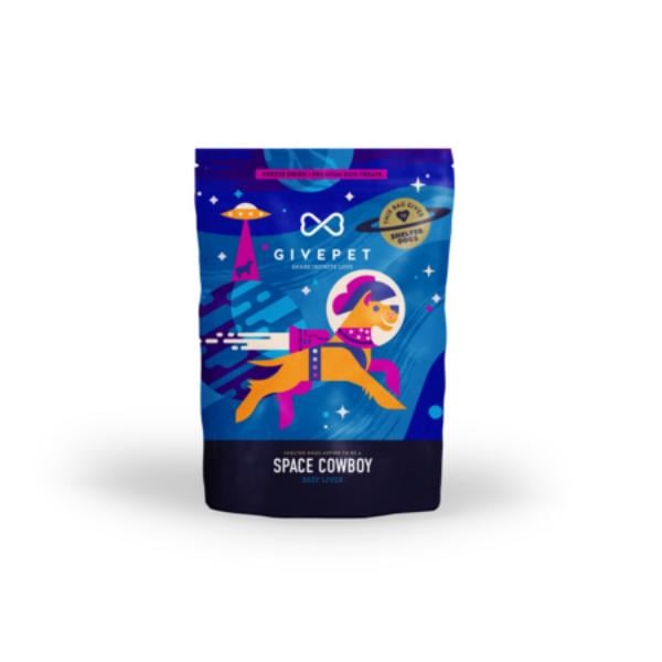Picture of GivePet 45118915 3 oz FD Space Cowboy Beef Liver Dog Treat
