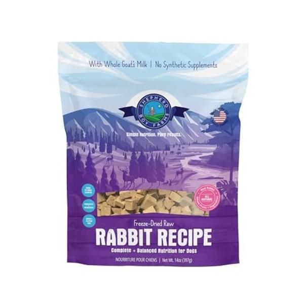 82742014 14 oz Rabbit Recipe Freeze Dried Raw Dog Food