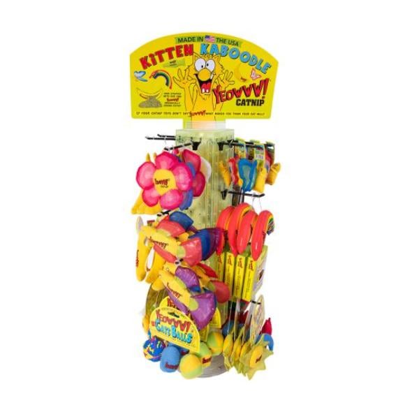 Picture of Yeowww Catnip 96500039 kaboodle Rotating Display of Kitten Toys - 70 Piece