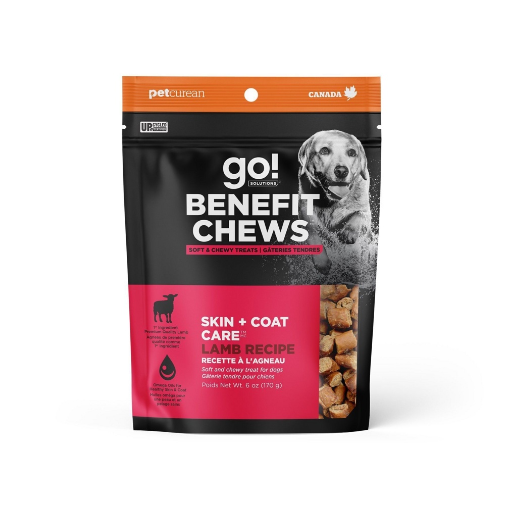 Picture of Petcurean 77100693 6 oz Go Solutions Benefit Chews Skin & Coat Care Lamb Dog Treats
