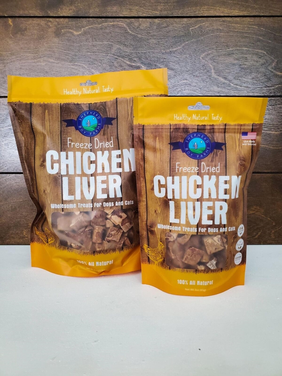 82704713 3 oz Freeze Dried Chicken Liver Dog Treats