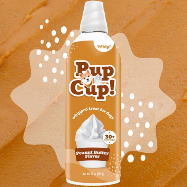 Picture of Pup Cup 77202414 13 oz Whipped Treat for Dogs&#44; Peanut Butter