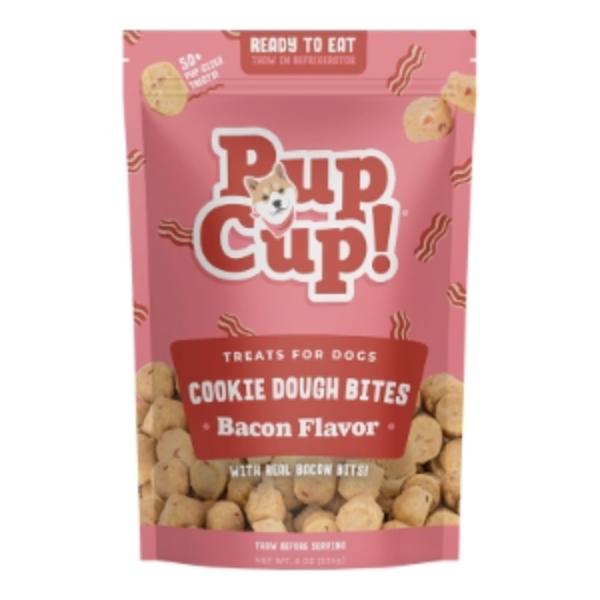 Picture of Pup Cup 77202417 8 oz Frozen Cookie Dough Bites Dog Treats - Bacon