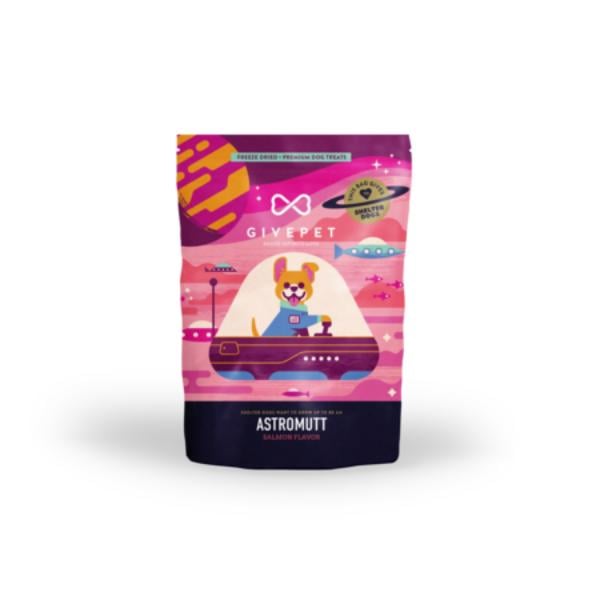 Picture of GivePet 45118917 3 oz FD Astromutt Salmon Dog Treat