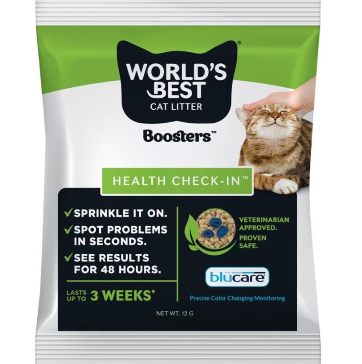 Picture of Worlds Best Cat Litter 96010238 Health Check-in Boosters Cat Litter Additives - 8 Count