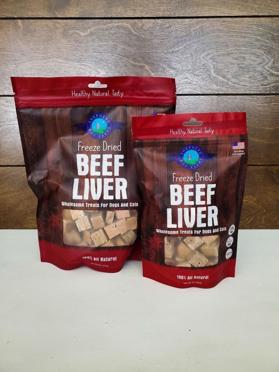 82700203 3 oz Freeze Dried Beef Liver Dog Treats