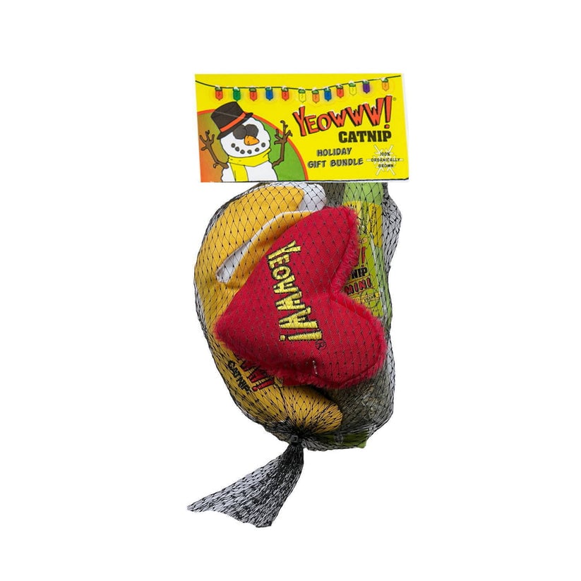 Picture of Yeowww Catnip 96500443 Christmas Holiday Gift Bundle 3 Cat Toys & Spare Catnip - Pack of 4