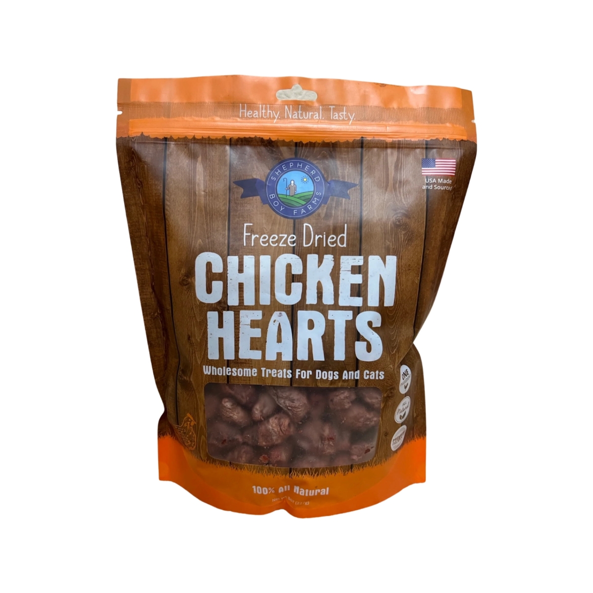 82704712 8 oz Chicken Hearts Freeze Dried Dog & Cat Treats