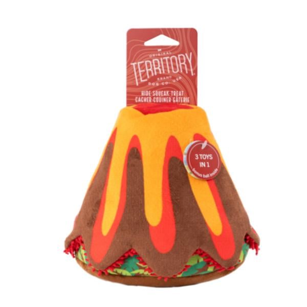 Picture of Territory 88418142 6 in. 3 in 1 Volcano Dog Toy