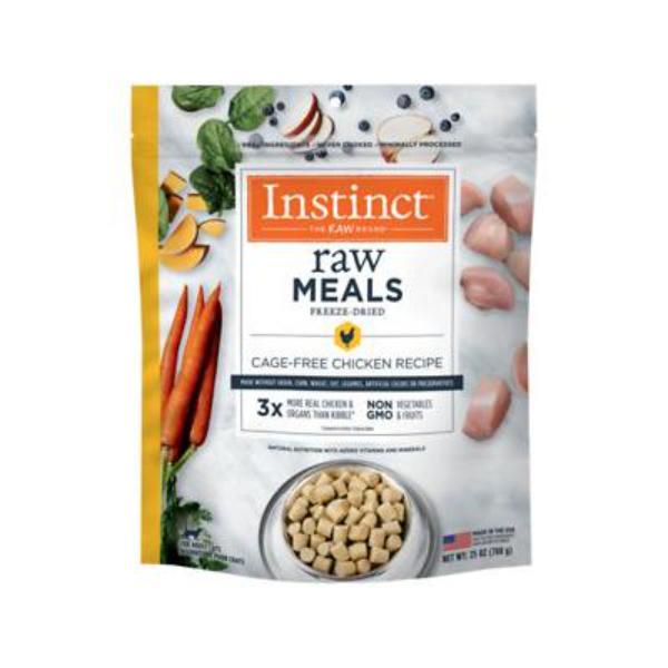 65061426 25 oz Freeze Dried Raw Meals Grain & Cage Free Chicken Recipe Cat Food