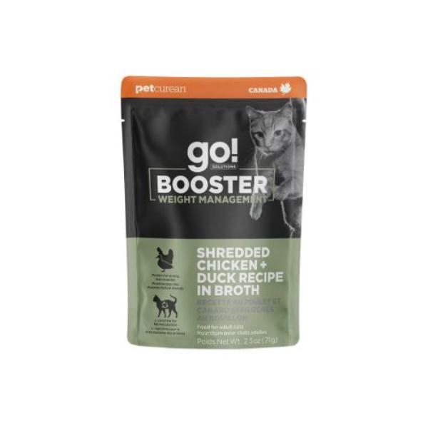 77100490 25 oz Go Booster Weight Management Chicken  Duck Cat Food