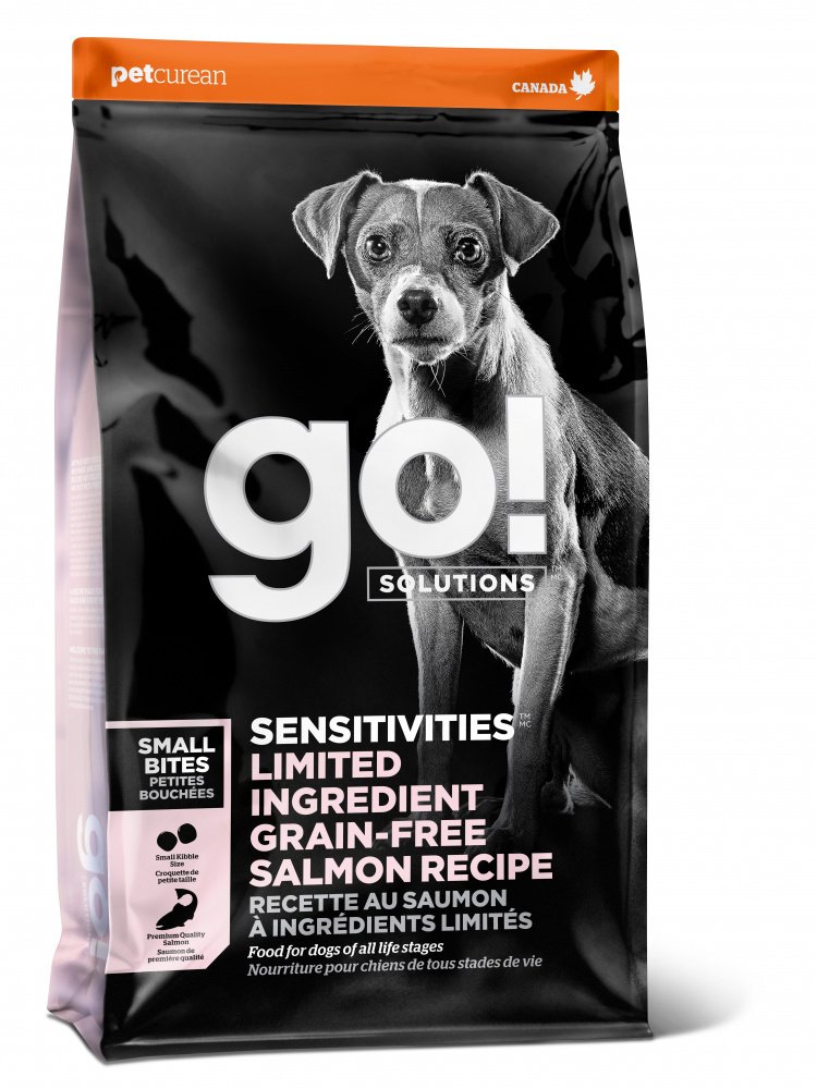 77100662 Go Sensitivities Small Bites Limited Ingredient Grain Free Salmon Recipe Dry Dog Food - 3.5 lbs