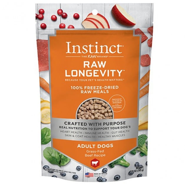 Picture of Natures Variety - Instinct 65062131 5 oz Raw Longevity Freeze-Dried Meals Beef Dog Food