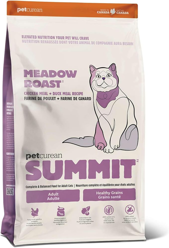 Picture of Petcurean 77100674 Meadow Roast Dry Cat Food - Chicken & Duck Meal Adult Recipe with Grains - 3 lbs