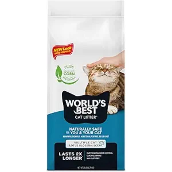 Picture of Worlds Best Cat Litter 96010191 Lotus Blossom Scented Multiple Cat Formula - 28 lbs