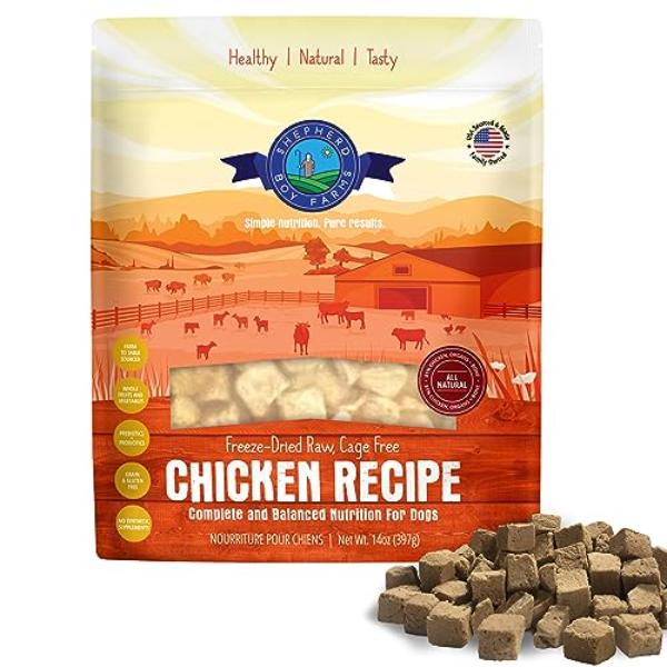 82704738 14 oz Freeze Dried Dog Food - Chicken Recipe Raw Freeze-Dried