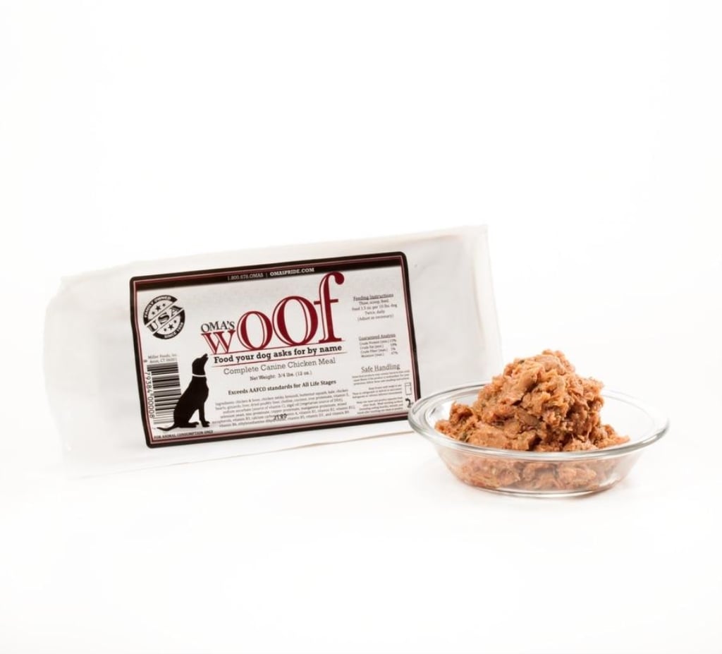 Picture of Omas Pride 72700418 Woof Complete Canine Chicken Recipe Frozen Dog Food - 1 lbs - 6 Count