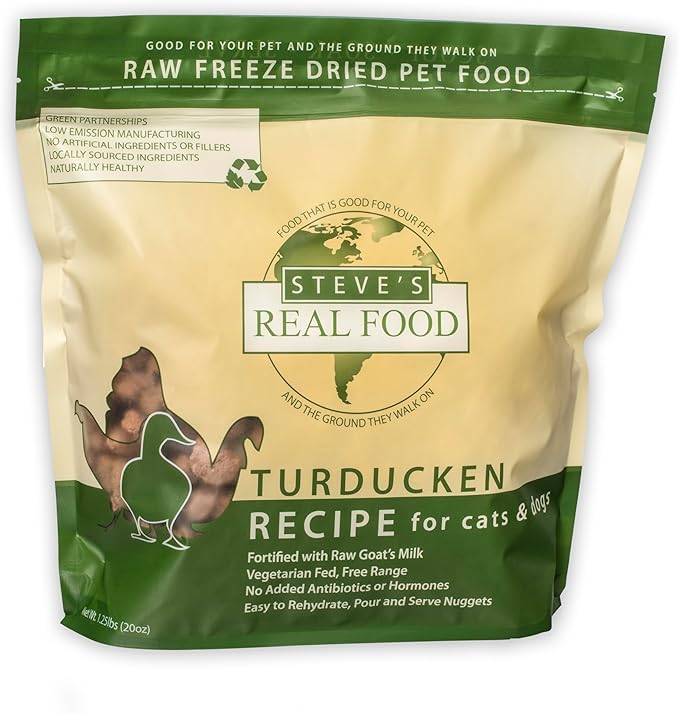 Picture of Steves Real Food 84516404 Turducken Freeze-Dried Raw Nuggets